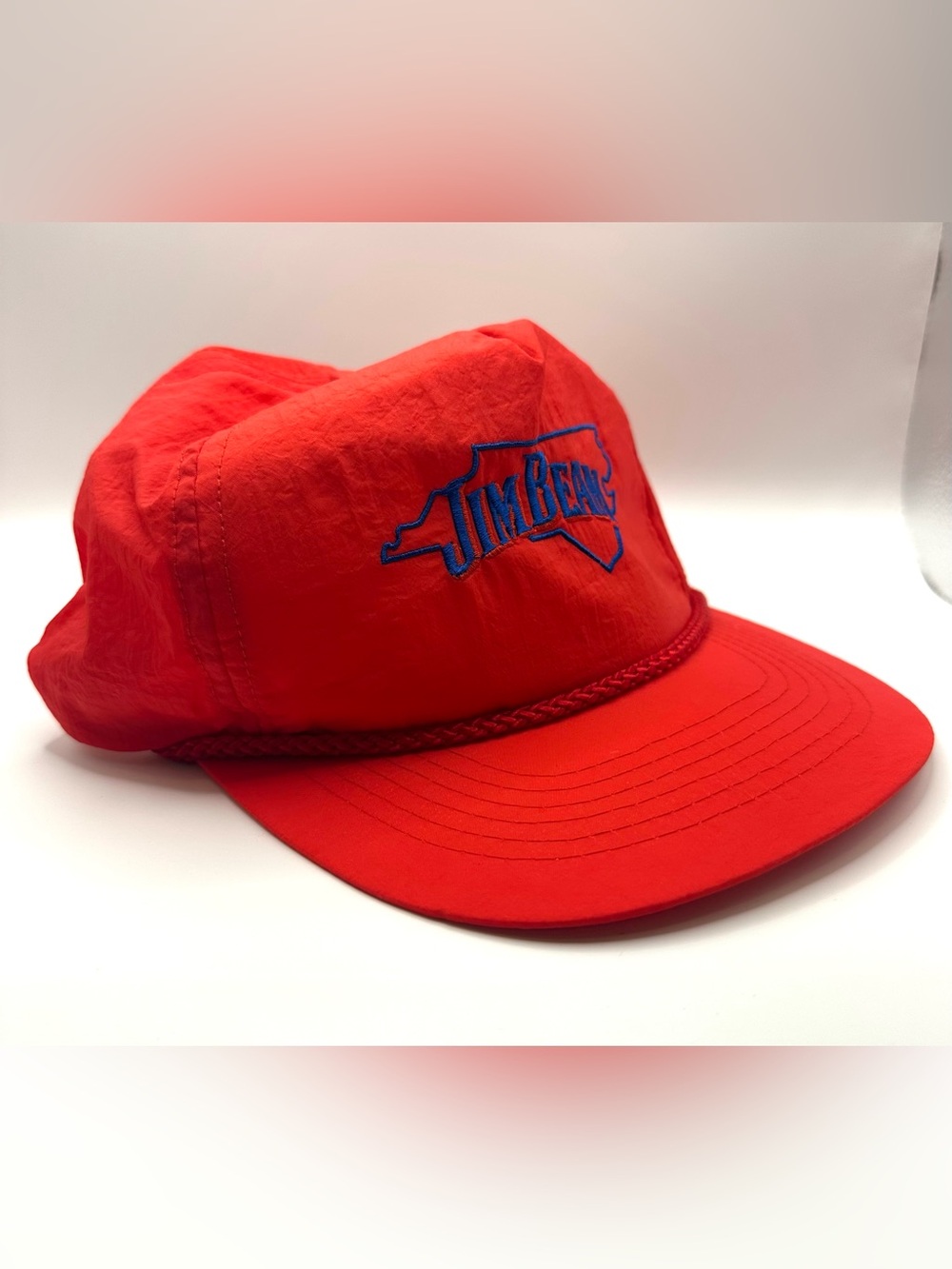 Jim Beam SnapBack Hat Red Vintage One Size